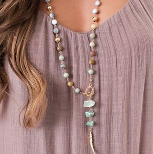 Long beaded necklace